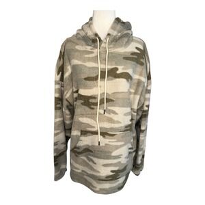Truth LT‎ Camo Pullover Hoodie Sherpa Style Soft & Cozy Large NWT
